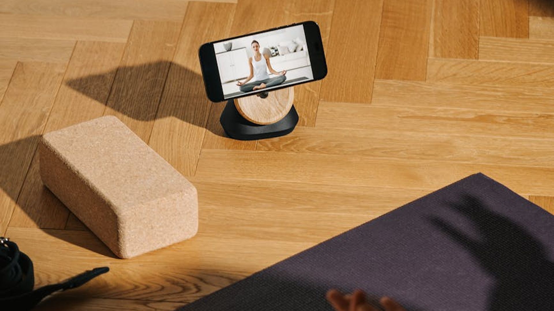 Beautiful landscape with a peaceful atmosphere for yoga practice.